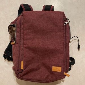 EUC Nordace Backpack. Burgundy